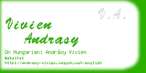 vivien andrasy business card